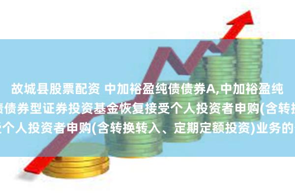 故城县股票配资 中加裕盈纯债债券A,中加裕盈纯债债券C: 中加裕盈纯债债券型证券投资基金恢复接受个人投资者申购(含转换转入、定期定额投资)业务的公告